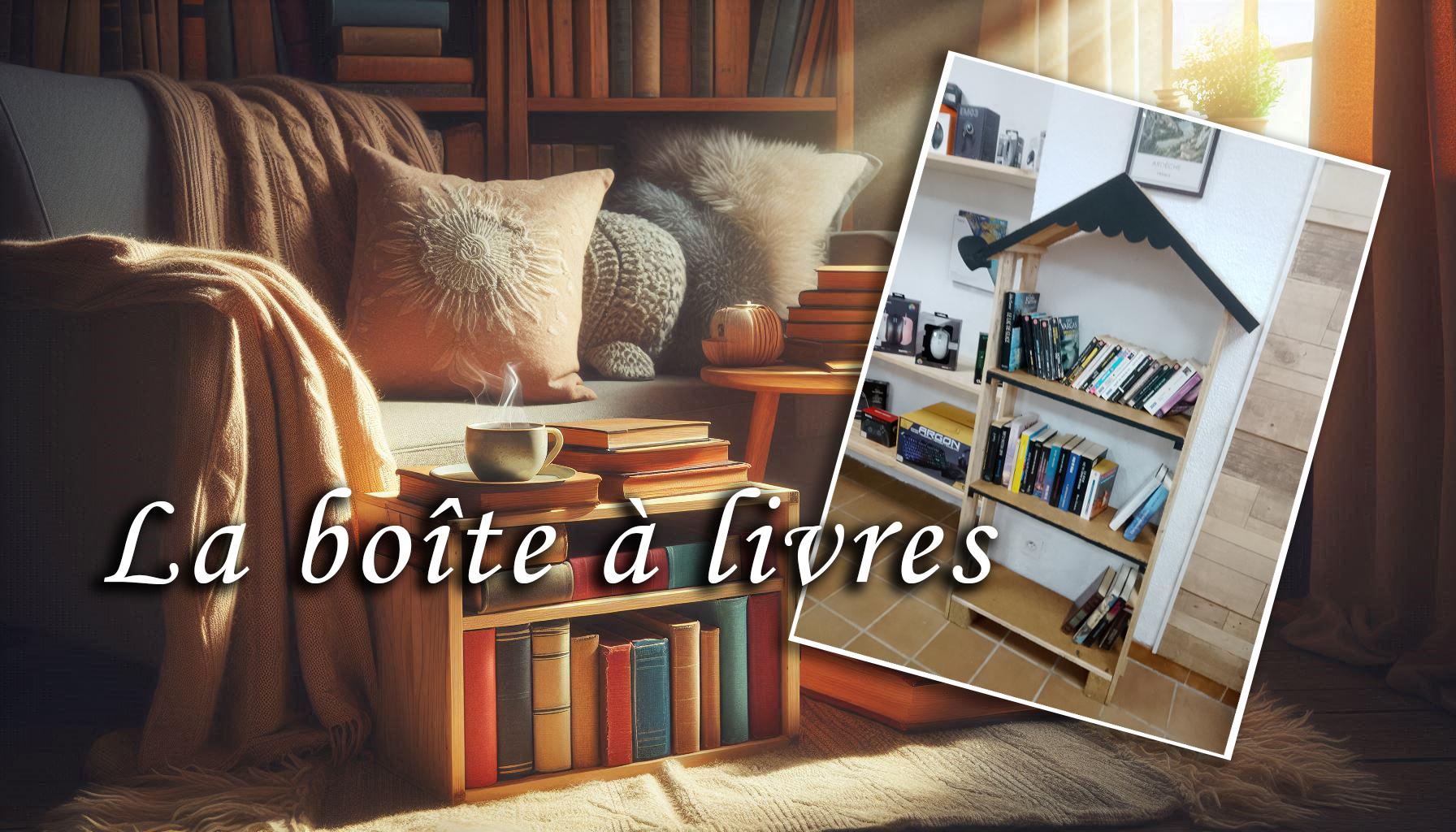 La boîte à livres est dispo !!