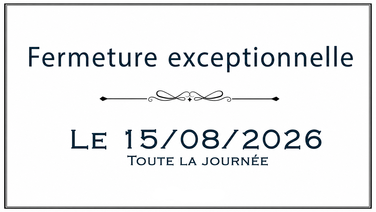 Fermeture de la boutique !!